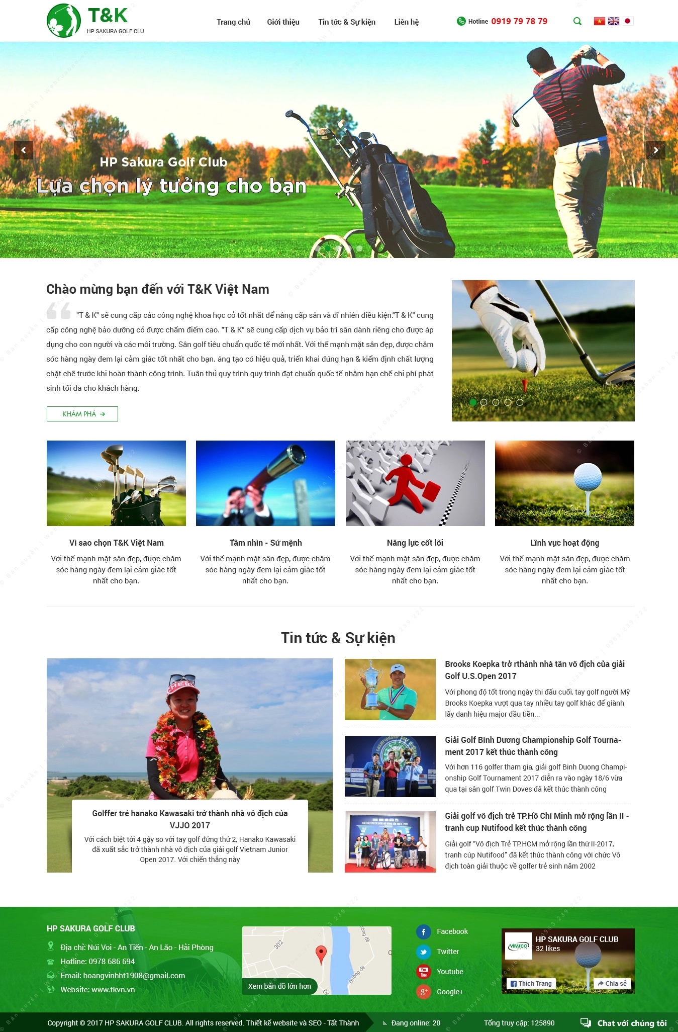 Trang chủ website