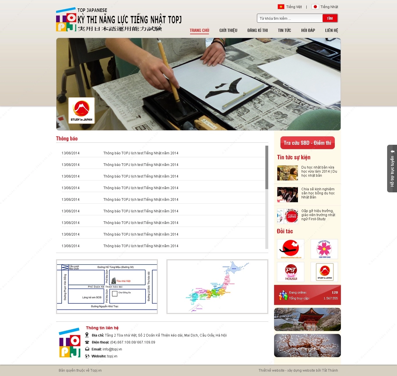 Trang chủ website