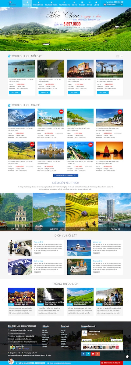 Mẫu website du lịch 91