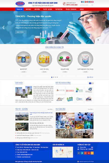 Mẫu website Công ty - sản phẩm 158