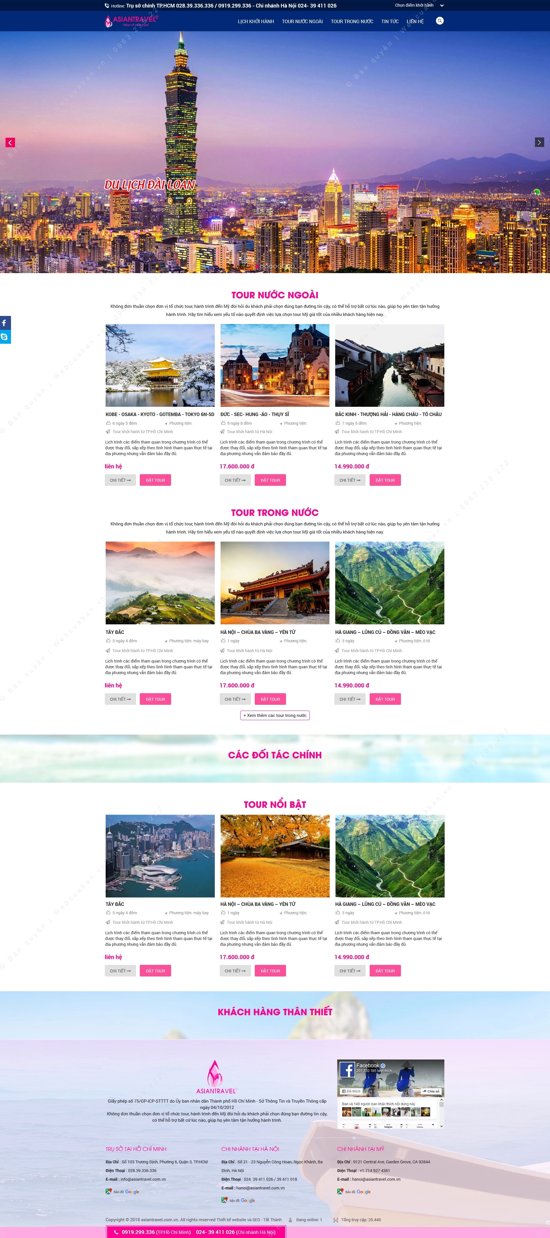 Trang chủ website