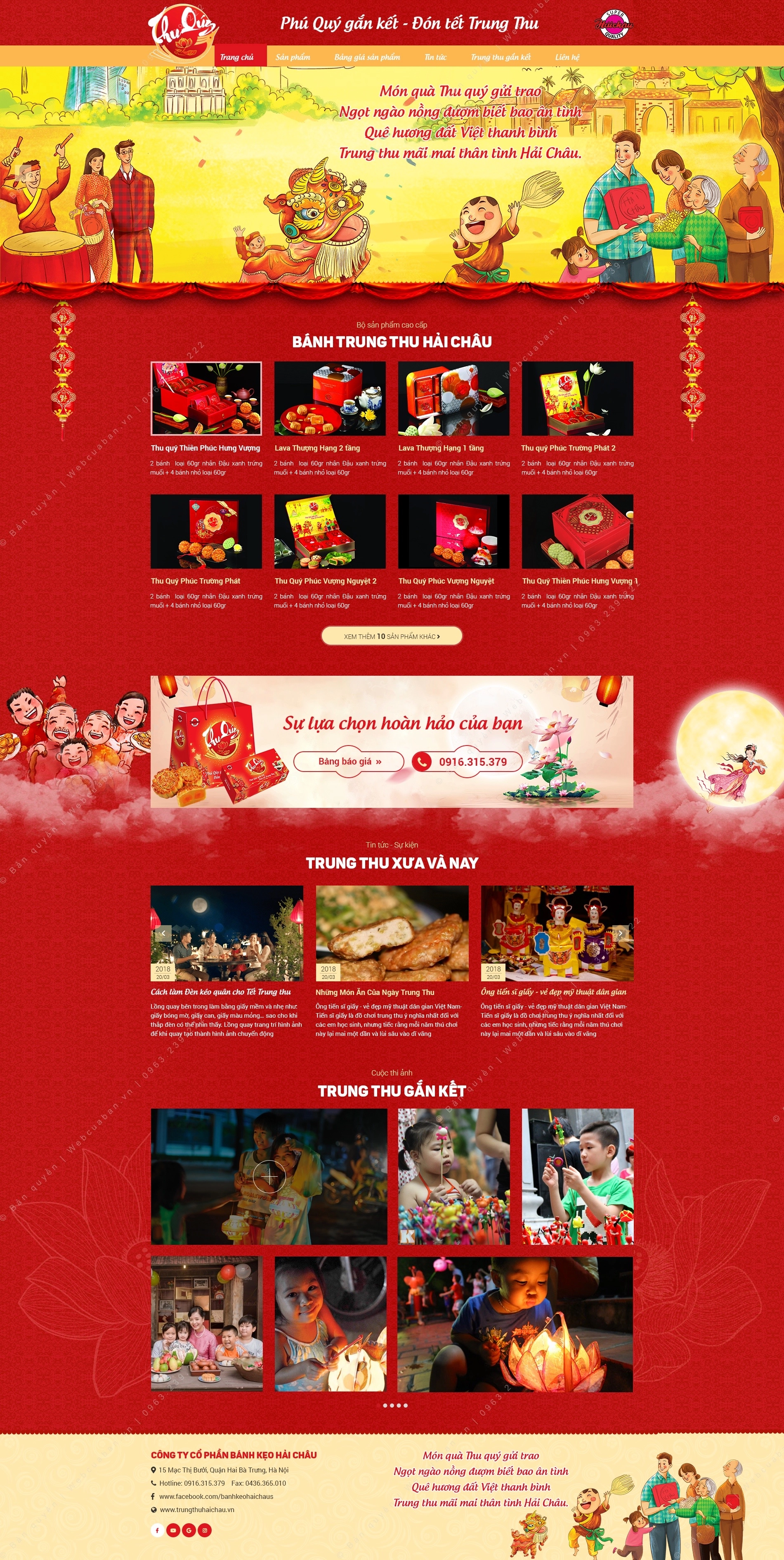 Trang chủ website