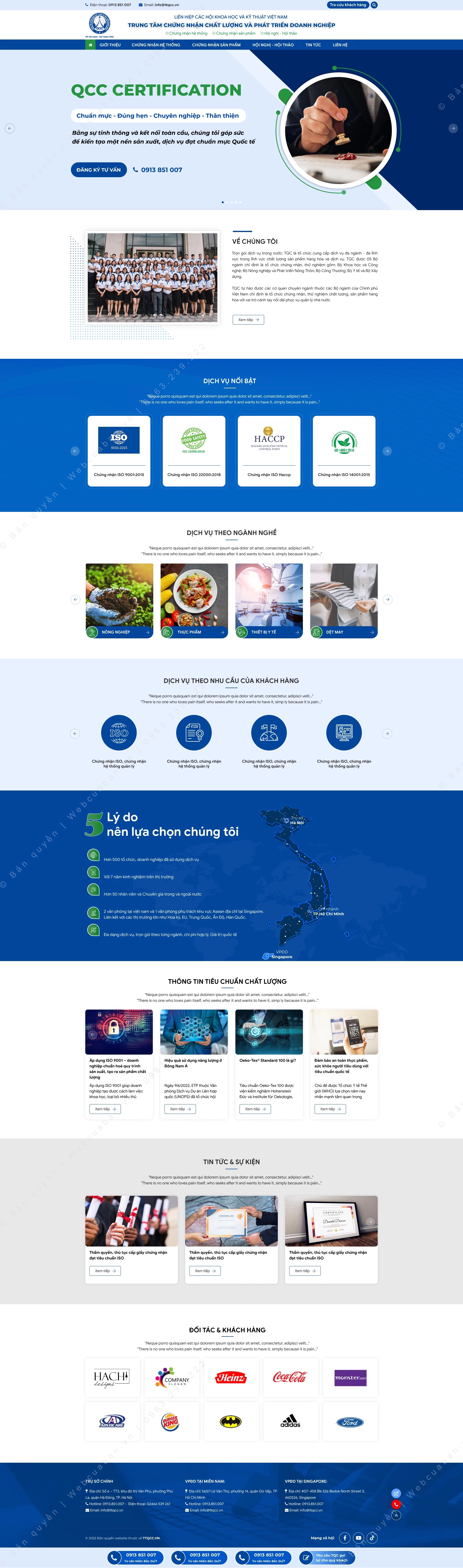 Trang chủ website