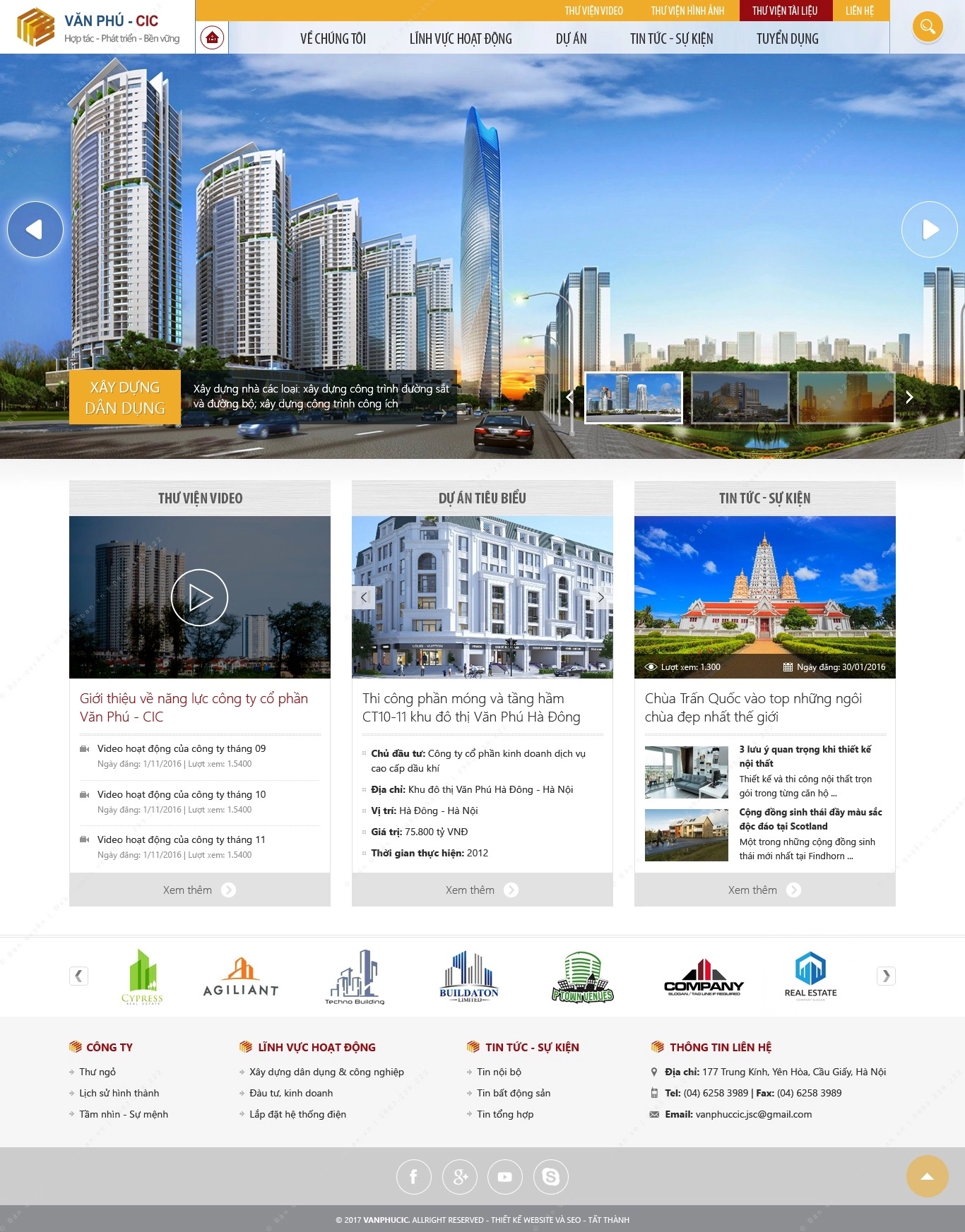 Trang chủ website