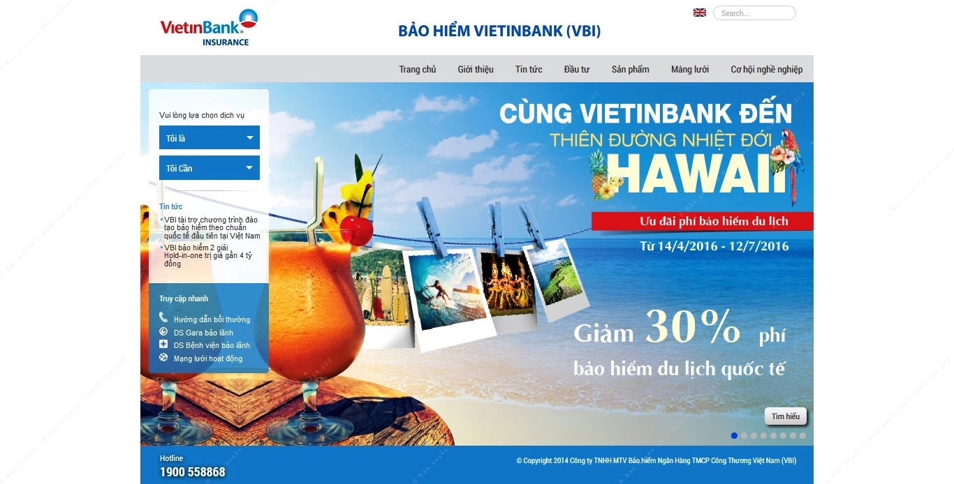 Trang chủ website