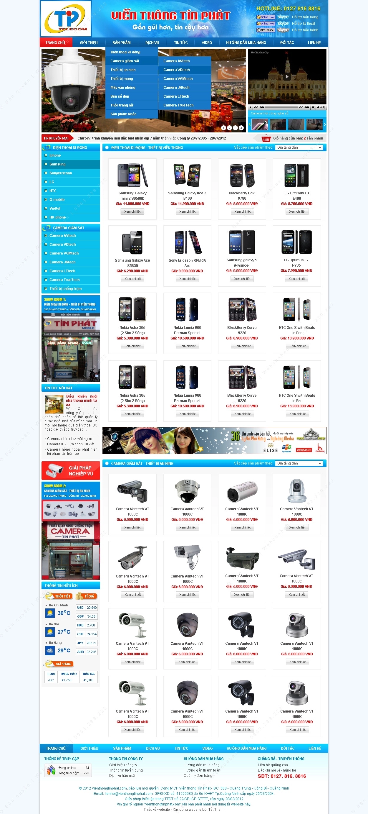 trang chủ website