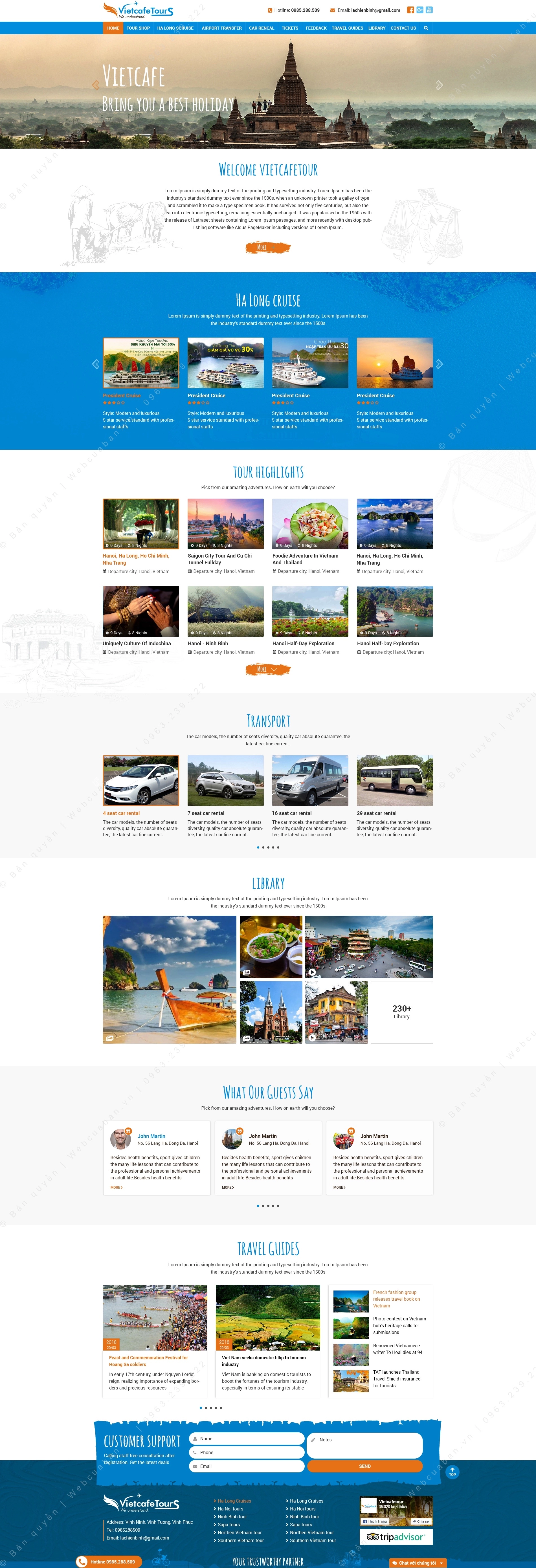 trang chủ website