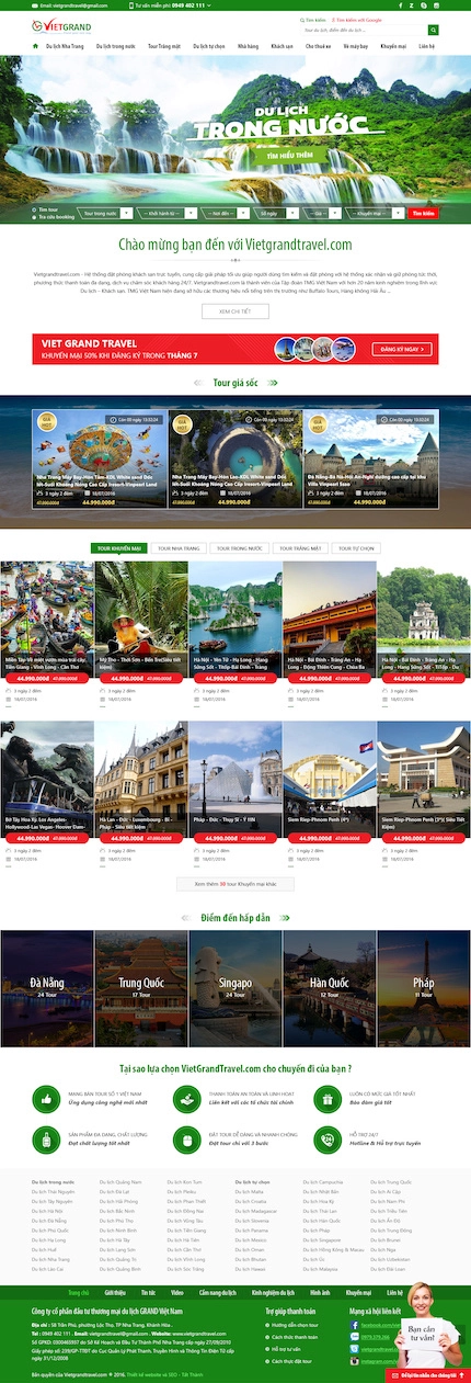 Mẫu website Khách sạn 13