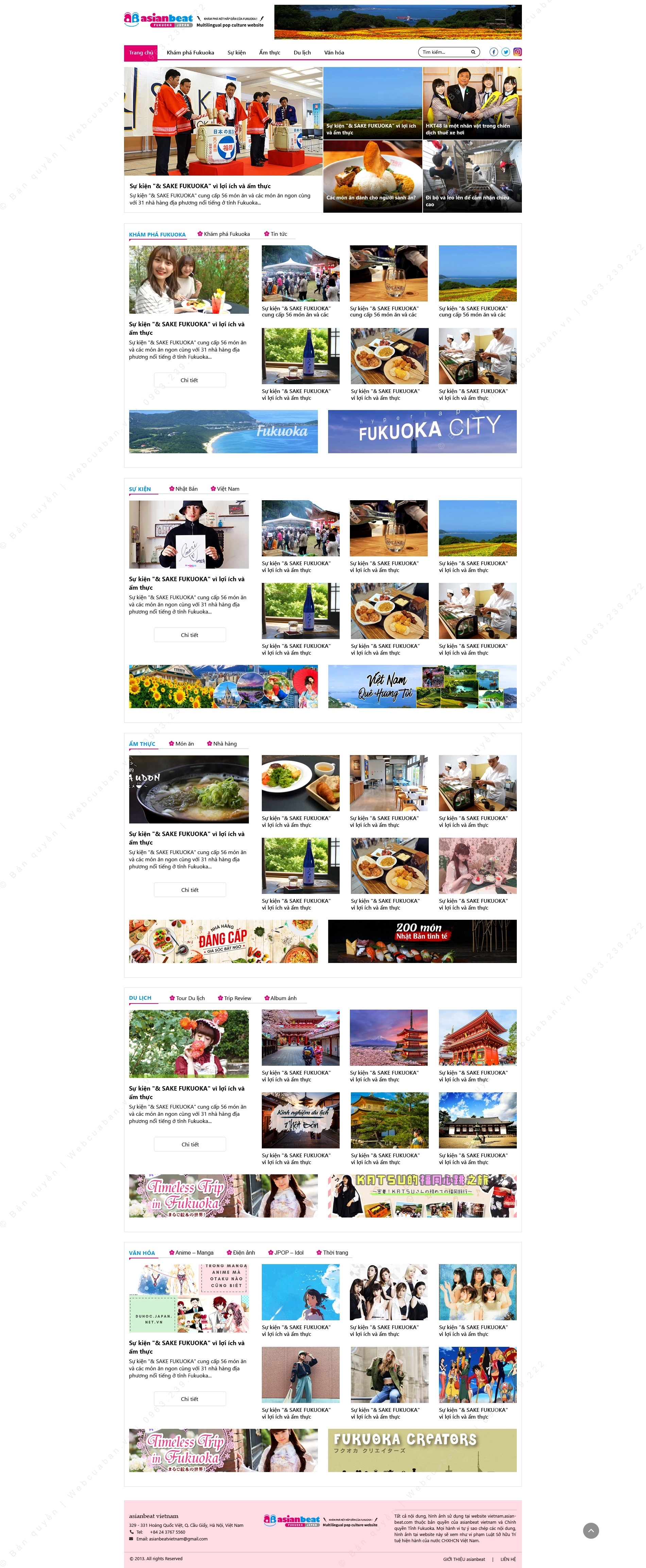 Trang chủ website