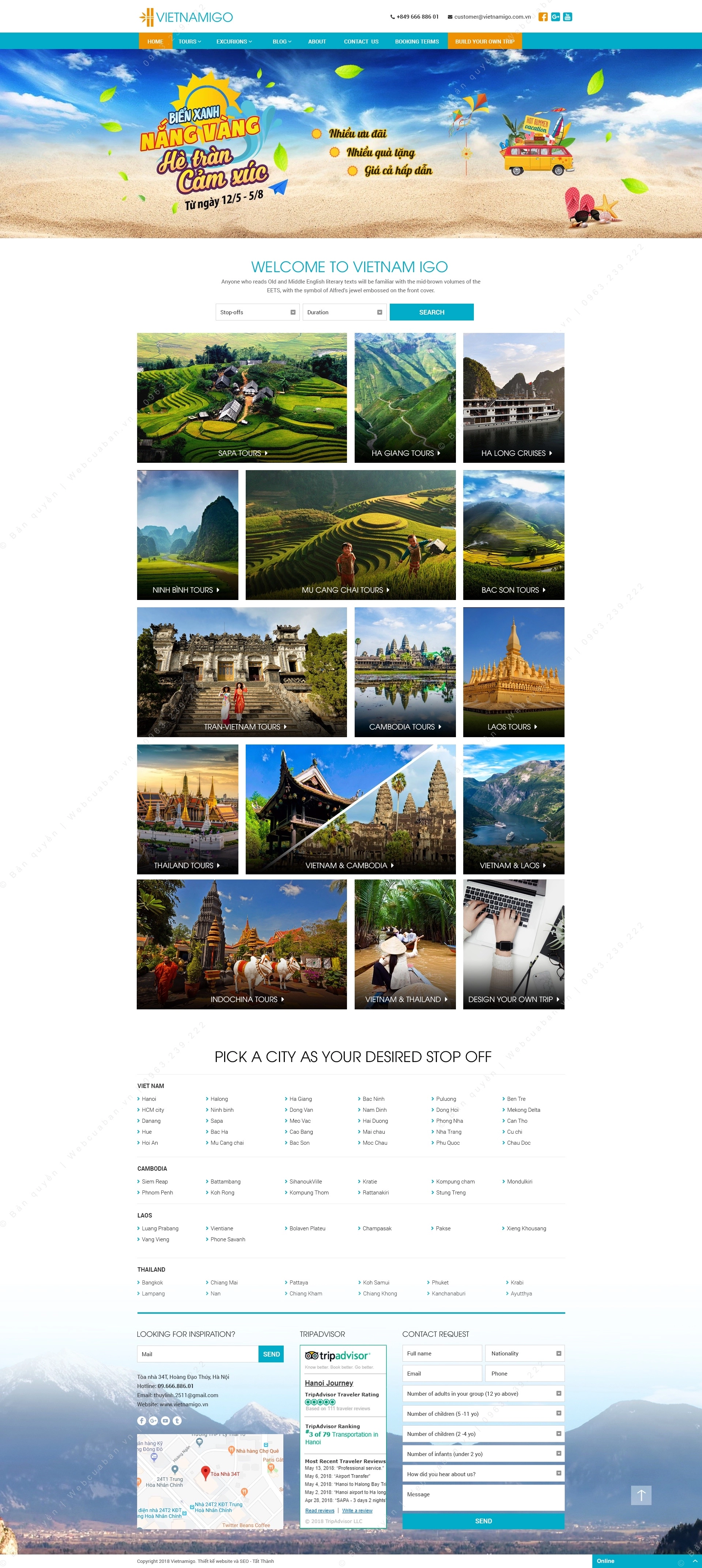 Trang chủ website