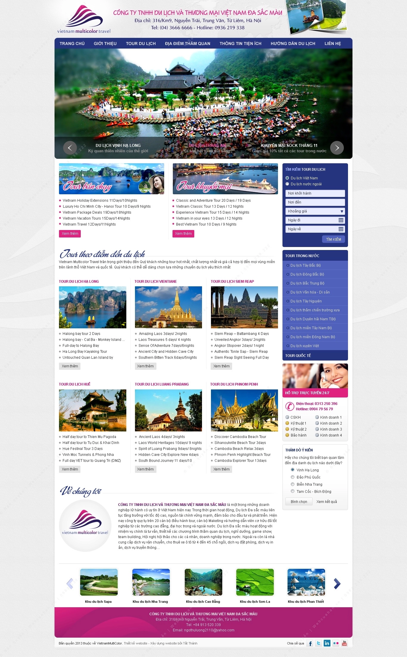 Trang chủ website