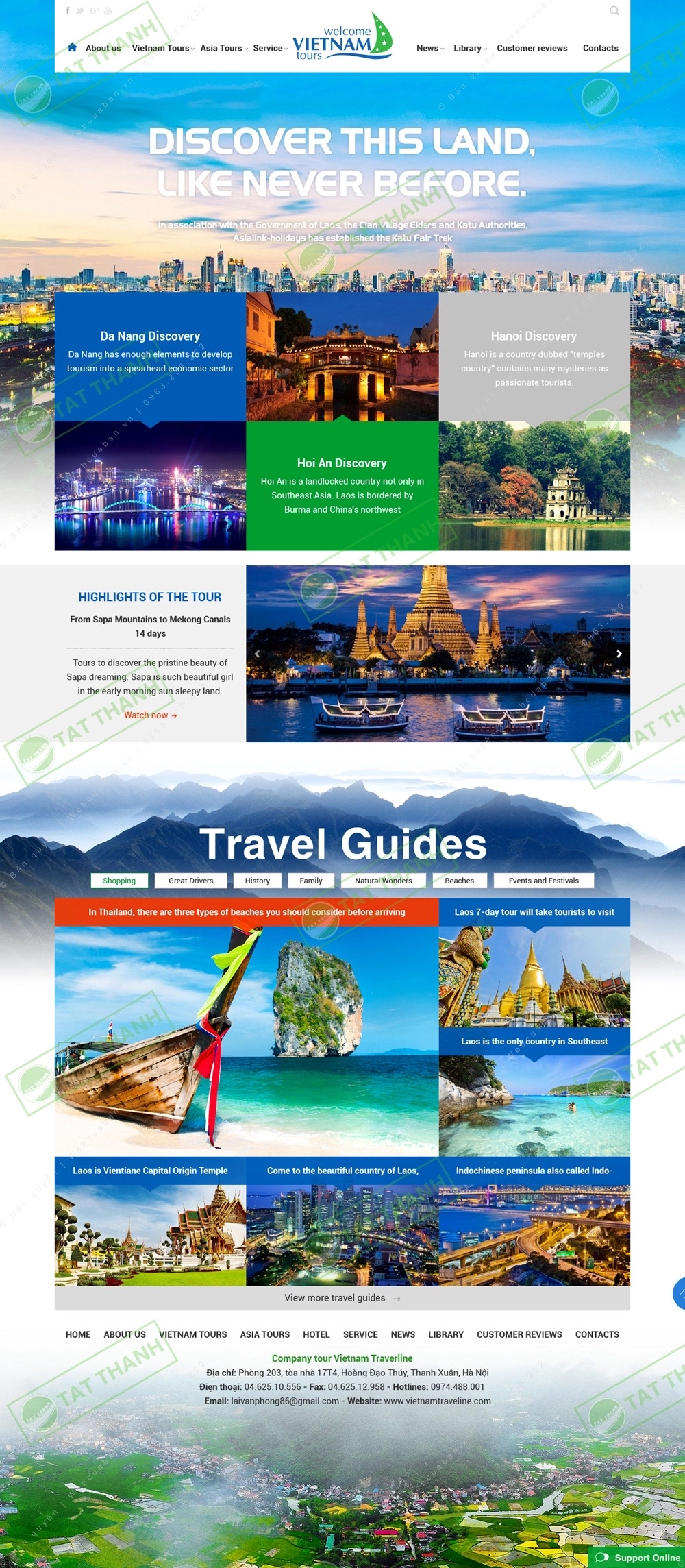 Trang chủ website