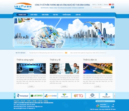 Mẫu web Thiết bị y tế 31