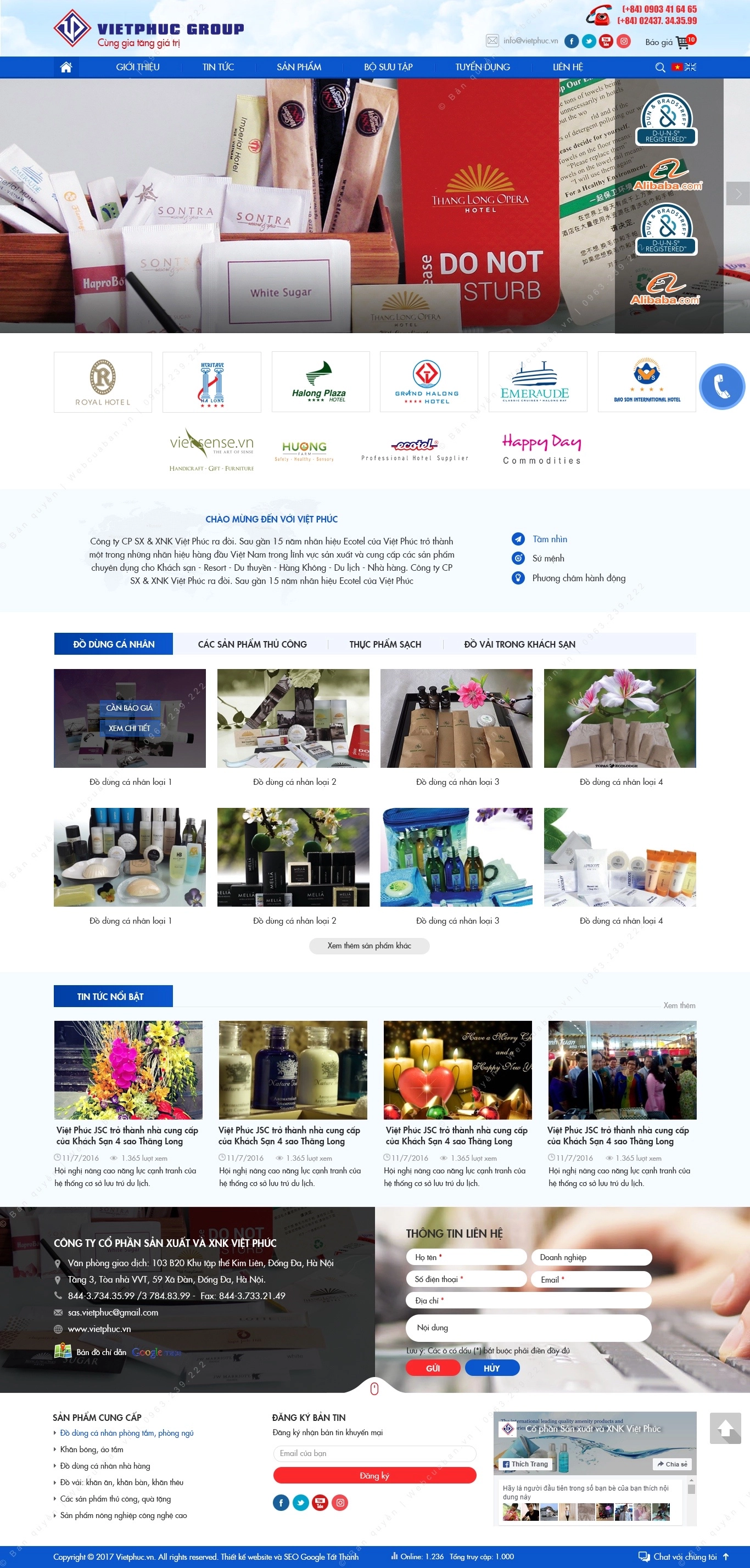 Trang chủ website