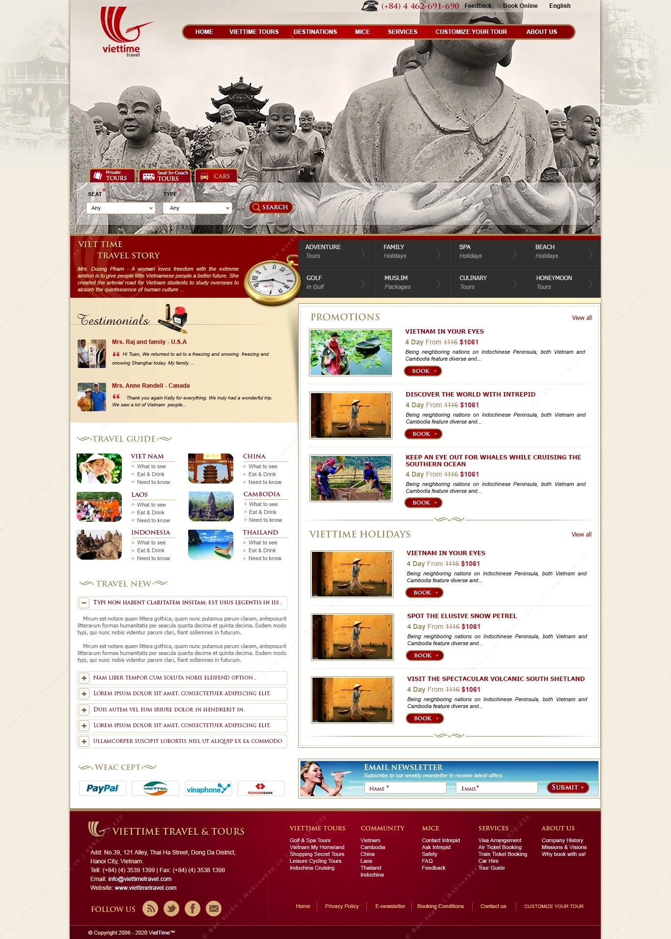 Trang chủ website