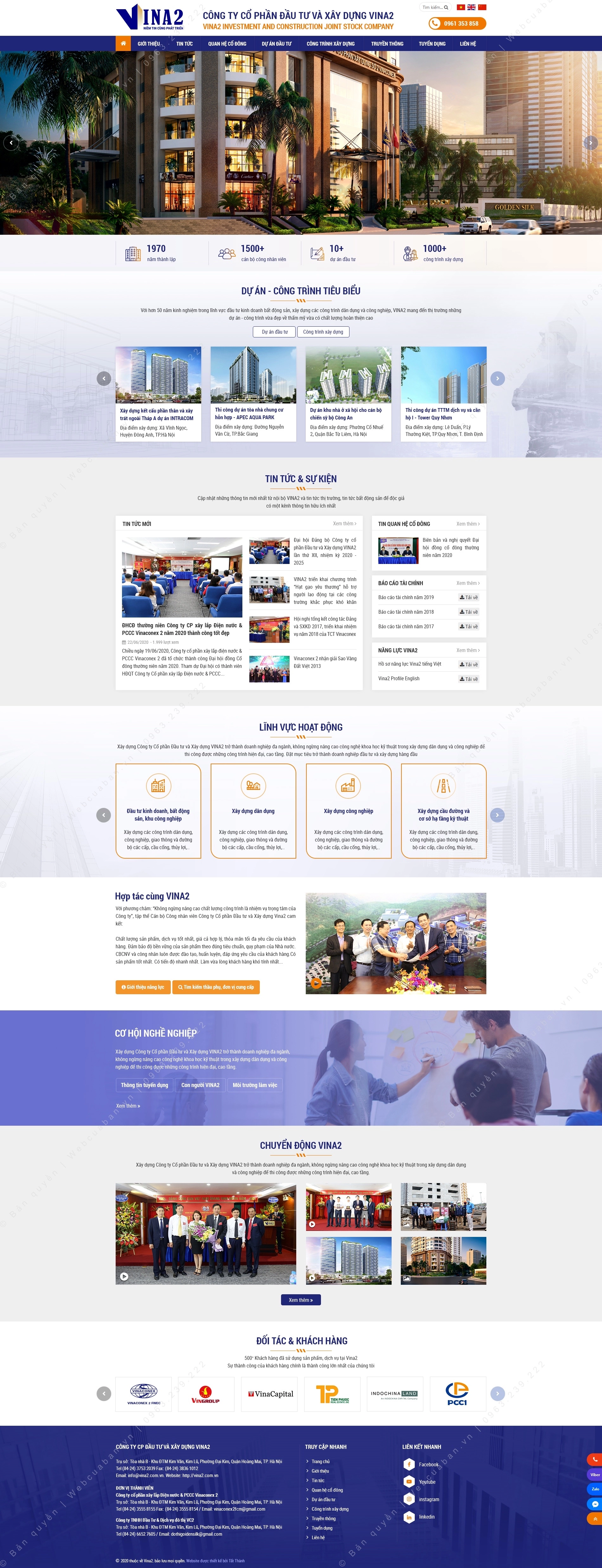 Trang chủ website