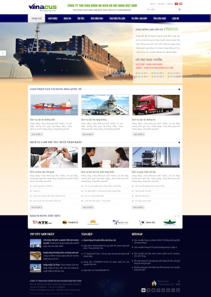 Mẫu web Logistics 4