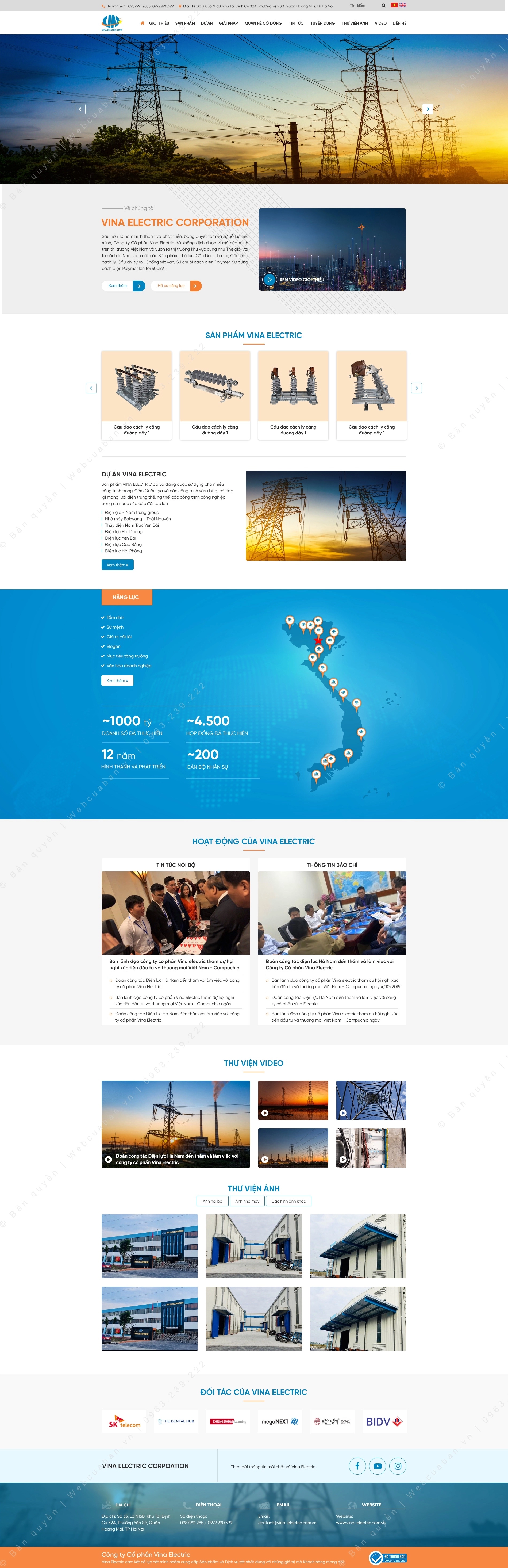 Trang chủ website