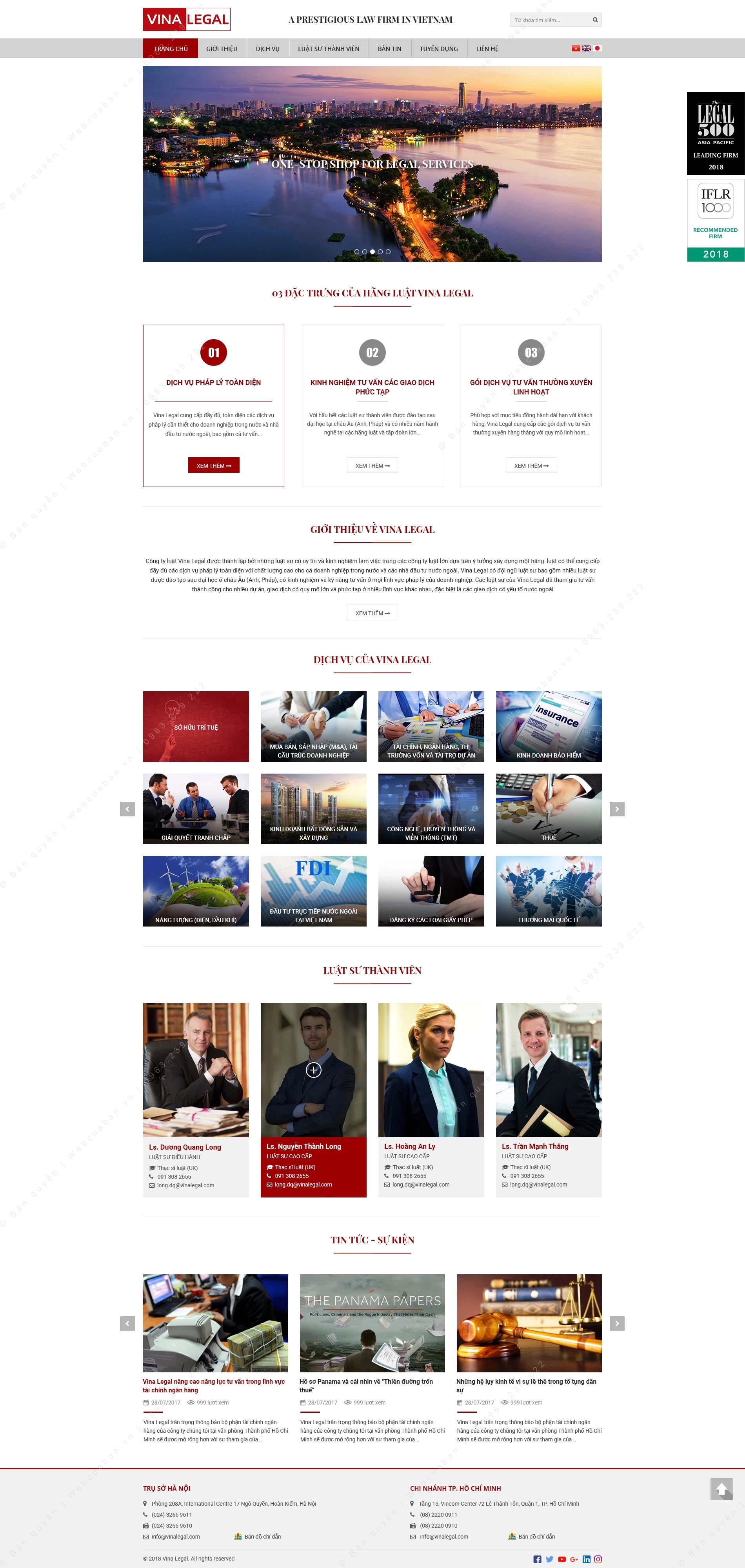 Trang chủ website