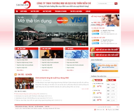 Mẫu web Đầu tư - Tài chính 18