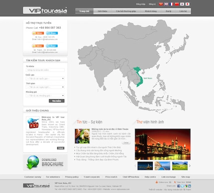 Mẫu website Du lịch 110