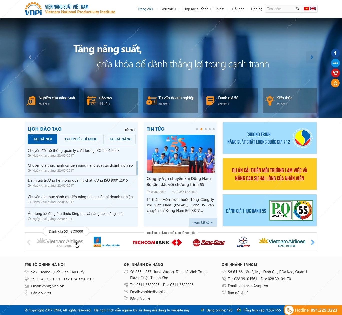 Trang chủ website