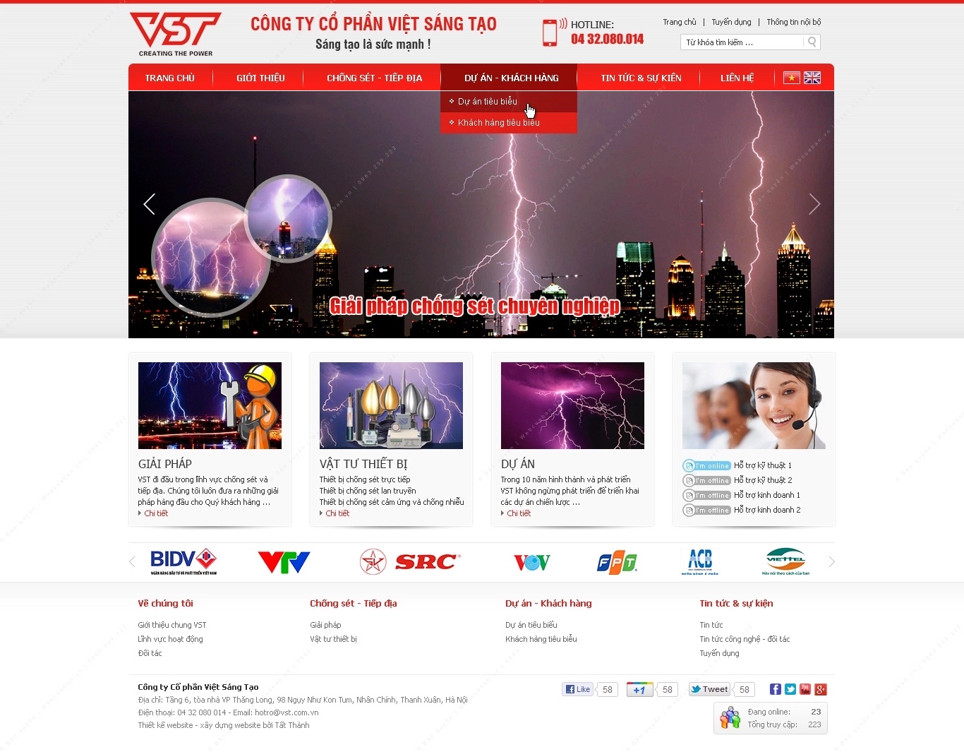 Trang chủ website