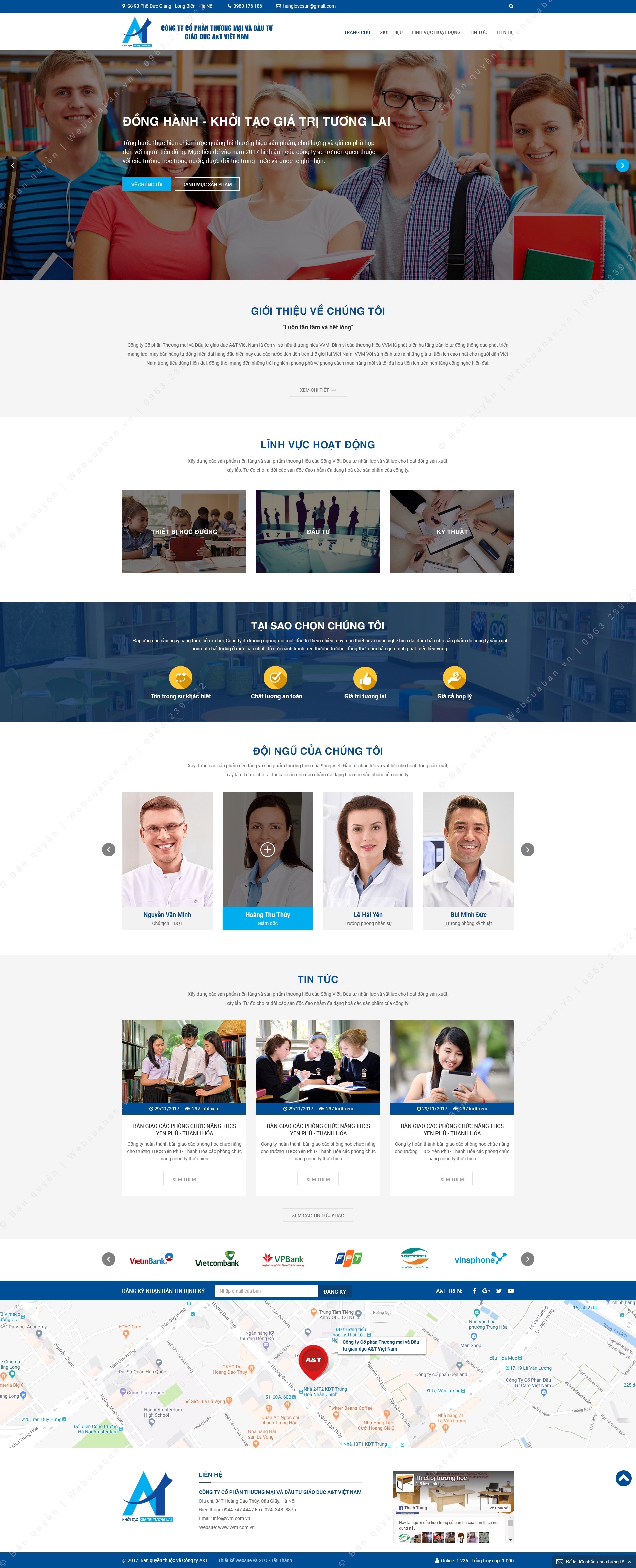 Trang chủ website 