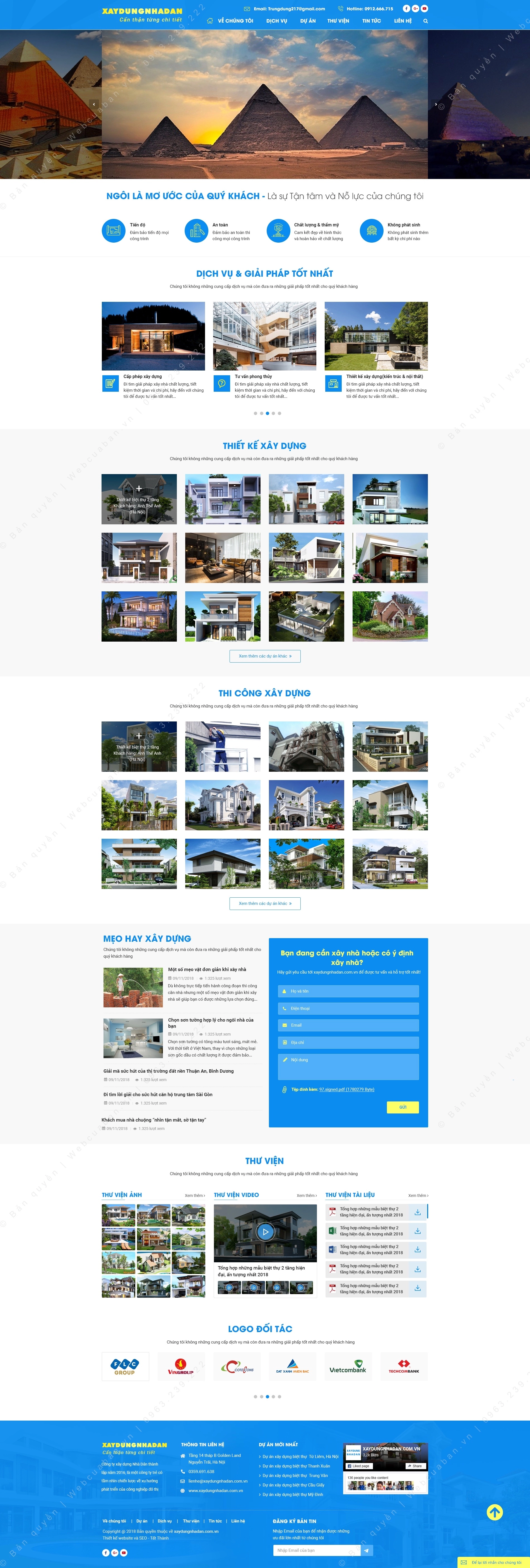 Trang chủ website