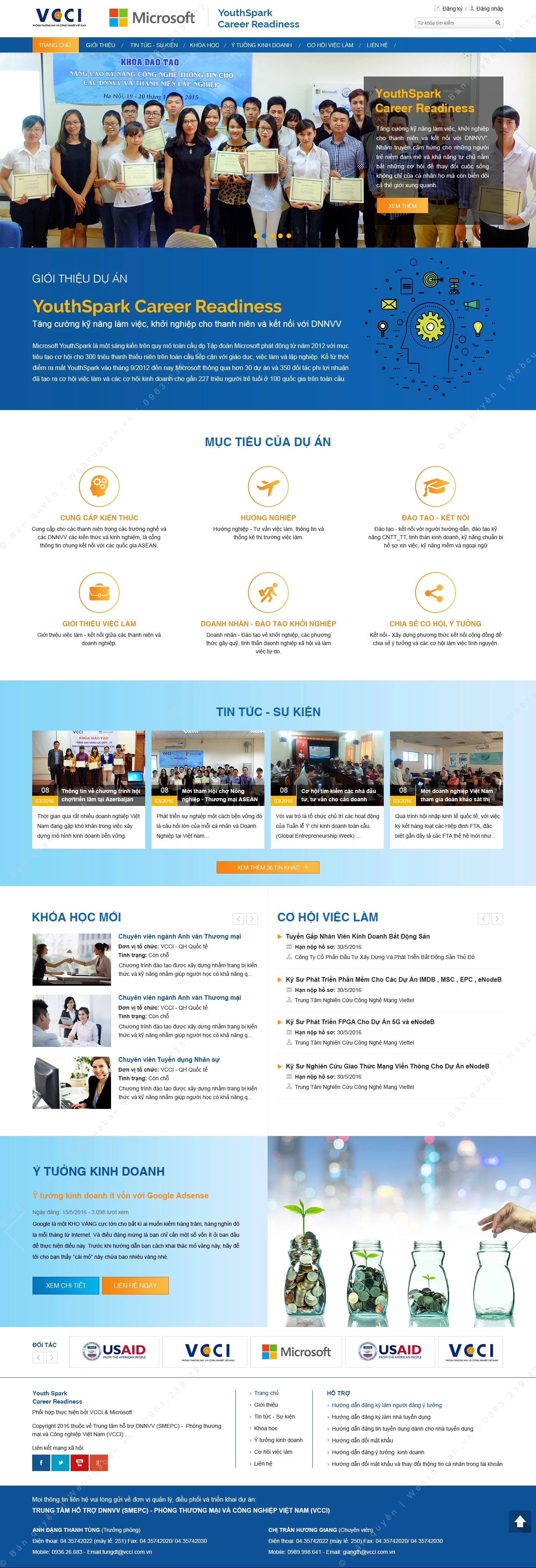 Trang chủ website