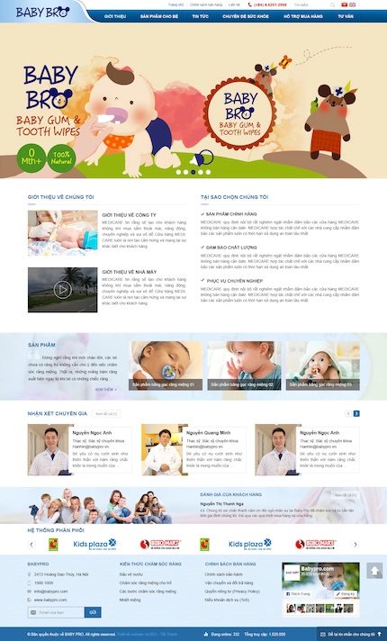 Mẫu website bán thuốc 2