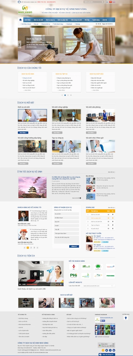 Mẫu website Công ty - dịch vụ 6