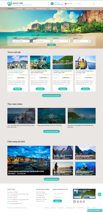 Mẫu website Du lịch  146